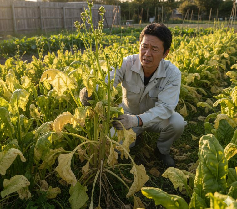 ほうれん草の収穫遅れが招く問題点