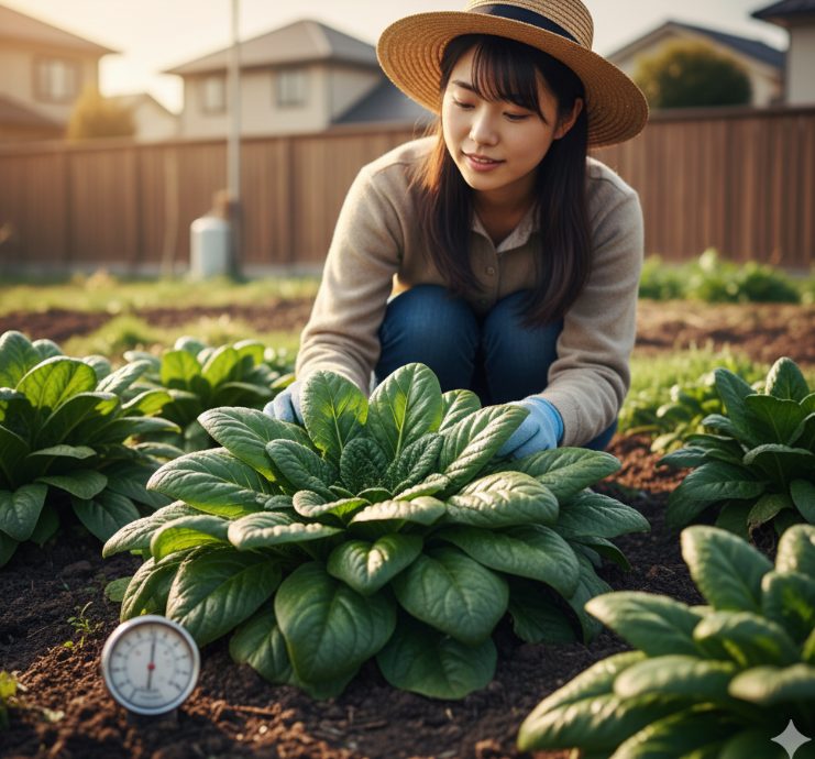 葉が横に広がるだけで育たない