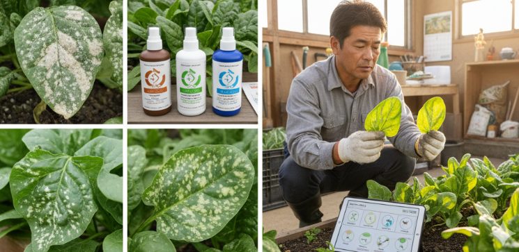ほうれん草の白い斑点が病気の場合の対策