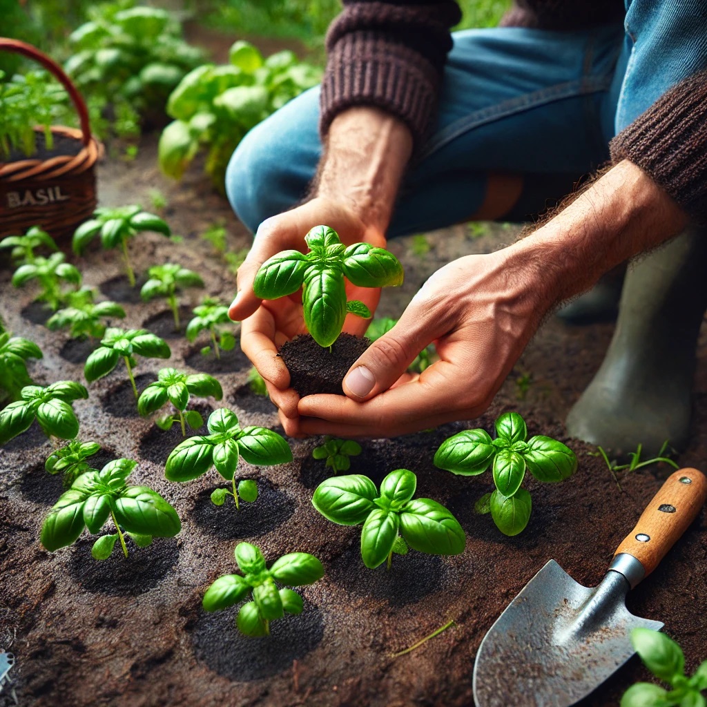 間引きの目的:バジルの健全な成長を促すため
