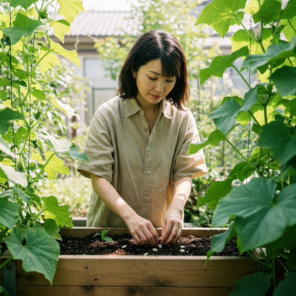 プランターでの支柱設置のポイント