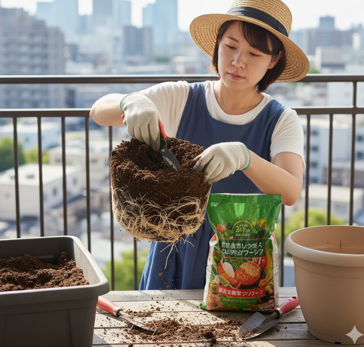 失敗しない植え替え方法の具体的な手順