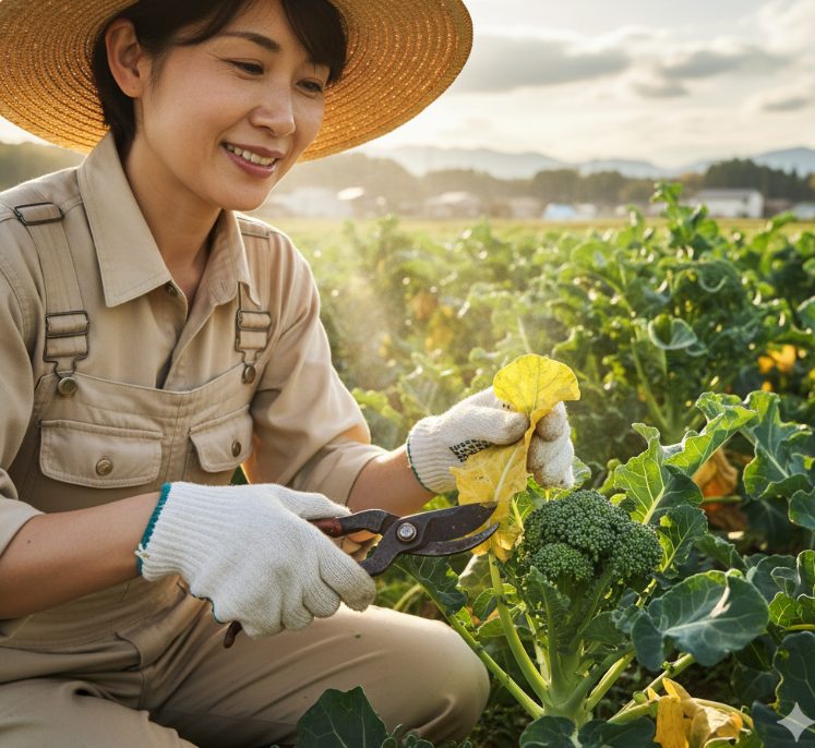 茎ブロッコリーの葉っぱを切る理由とは