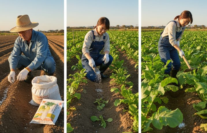 大根の肥料をやるタイミングとやり方
