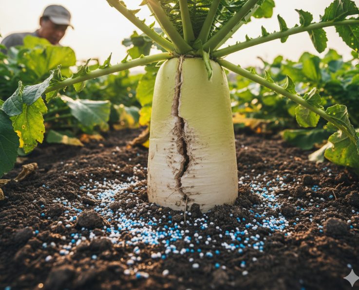 肥料のやりすぎは根が割れる原因に