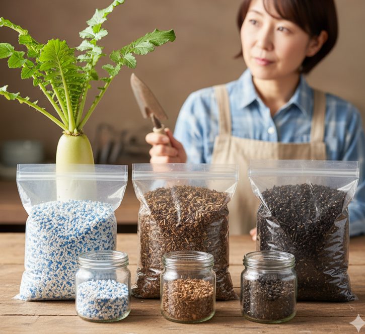 大根の栽培で肥料は何がいい?