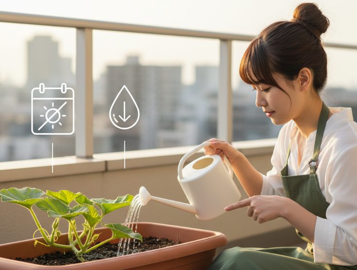 かぼちゃの育て方とプランターでの水やり