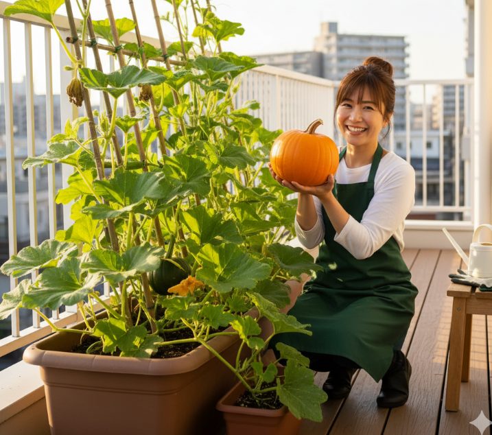 食べた種から育てるかぼちゃのプランター栽培まとめ