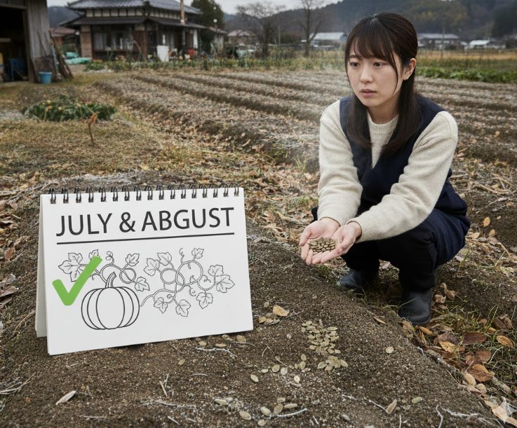 7月や8月に種まきするのが主流