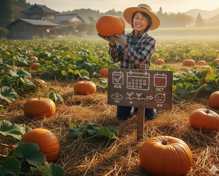 成功させる！かぼちゃの種まきの10月に向けた栽培法