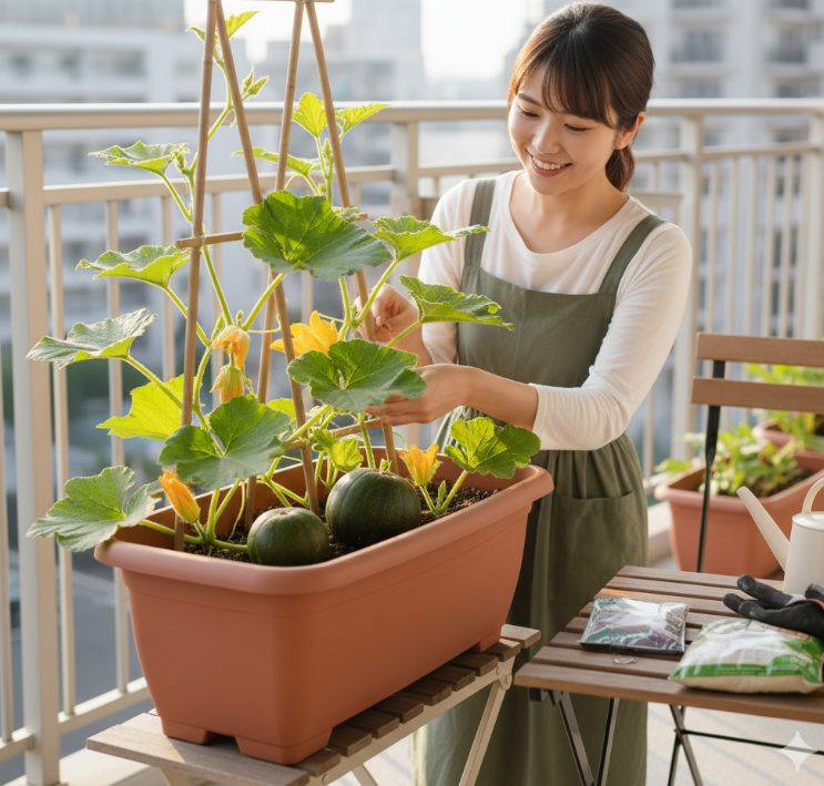 食べた種から育てるかぼちゃ!プランターでの育て方