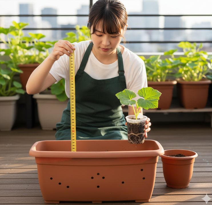 かぼちゃを種から育てる時のプランター選び