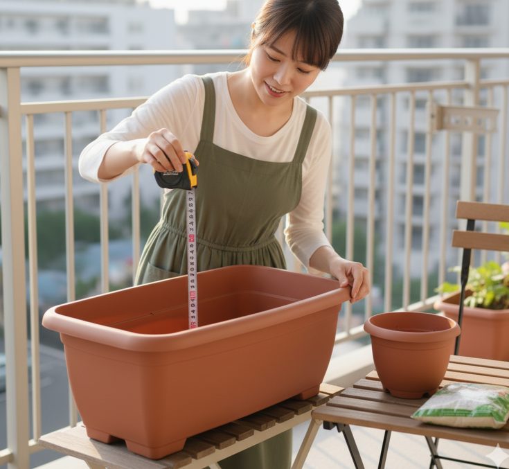 かぼちゃプランターの深さは30cm以上