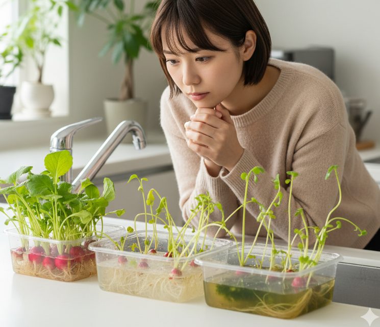 ラディッシュの水耕栽培スポンジで失敗しないコツ