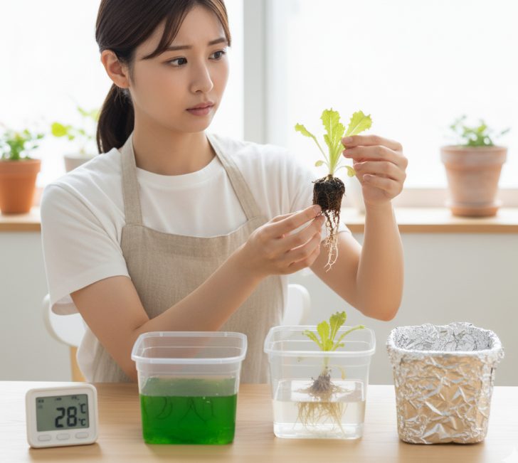 栽培中の藻や根腐れなどの注意点