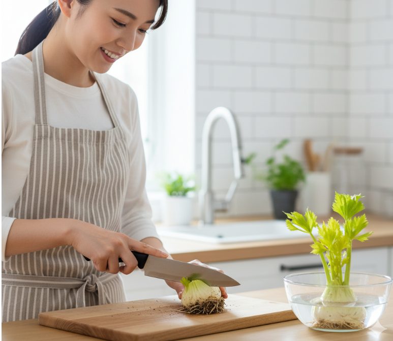 キッチンで始める手軽な再生栽培