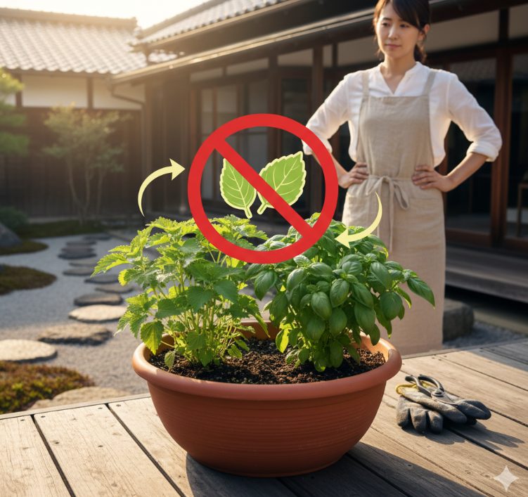 しそとバジルを一緒に植える相性
