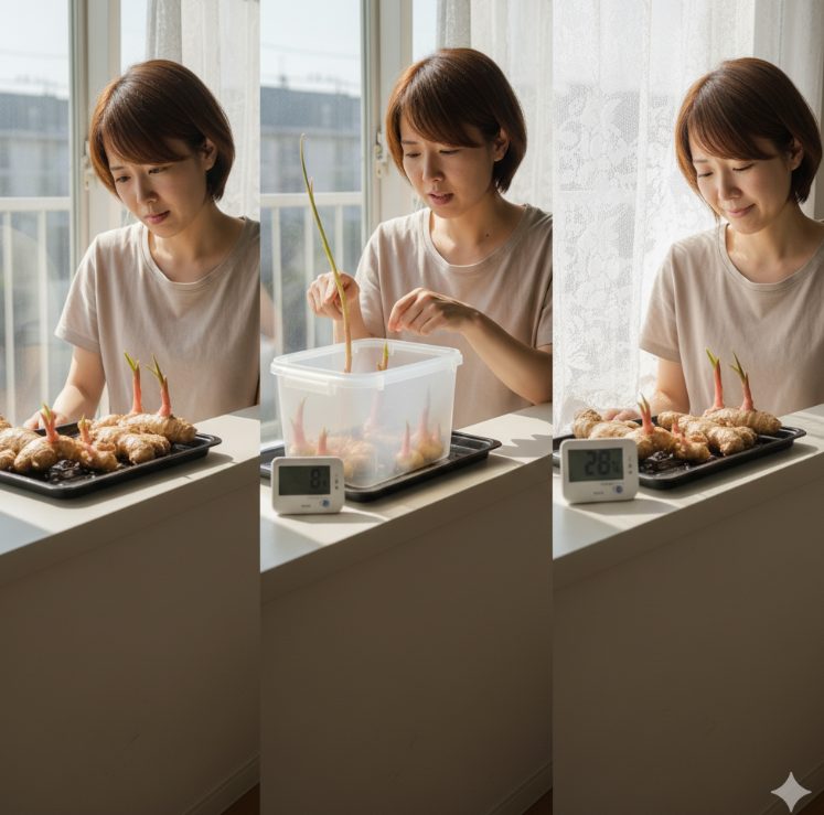 日光を使った芽出しのリスク管理