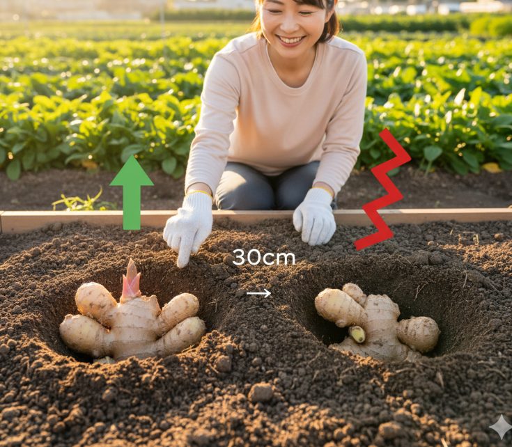 植え方と根の向きは正しいですか?