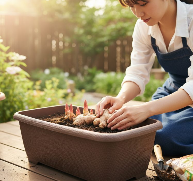 種生姜を植えるときの正しい向き