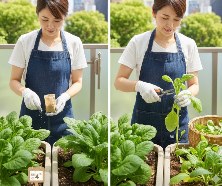 春菊が大きくならない悩みを解決する栽培管理
