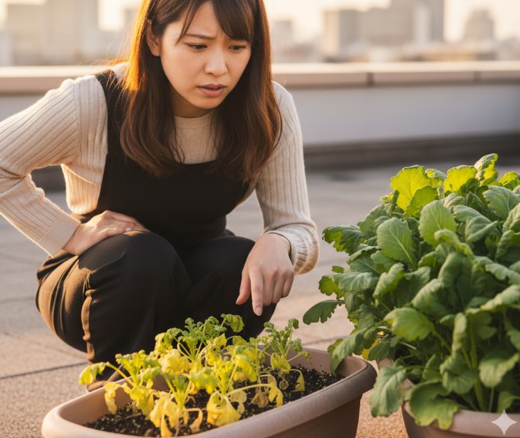 春菊を間引きしない栽培の悩み解決