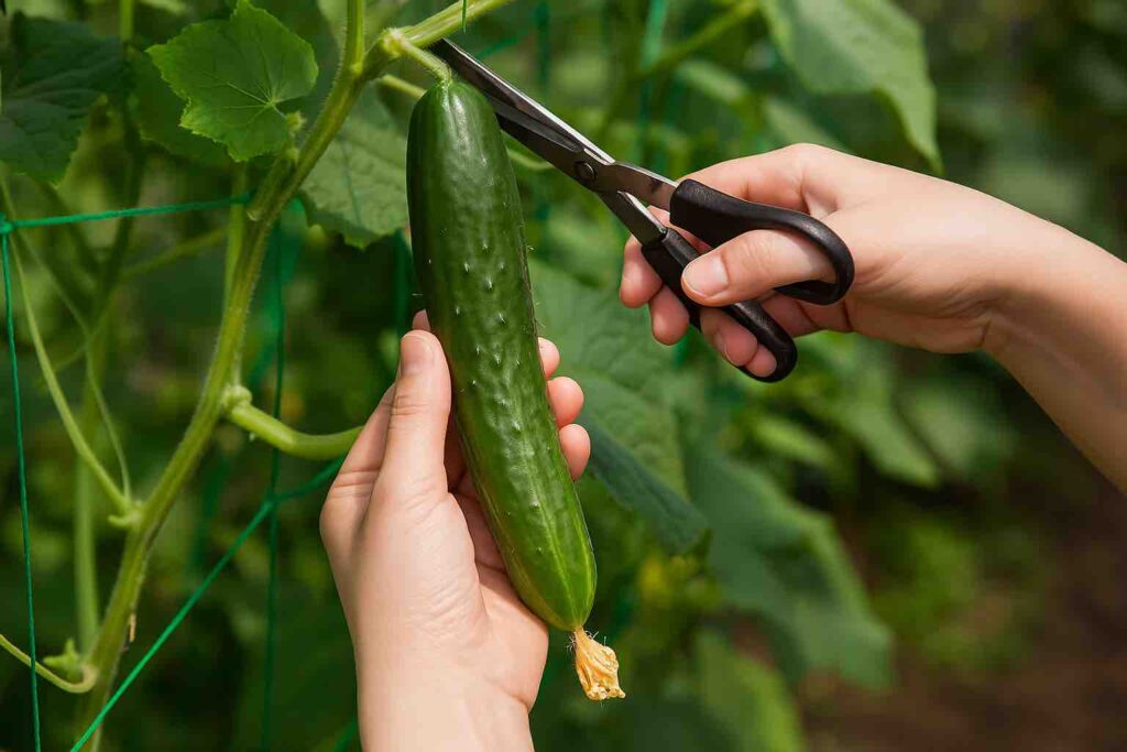 きゅうりの収穫方法と切る場所のポイント
