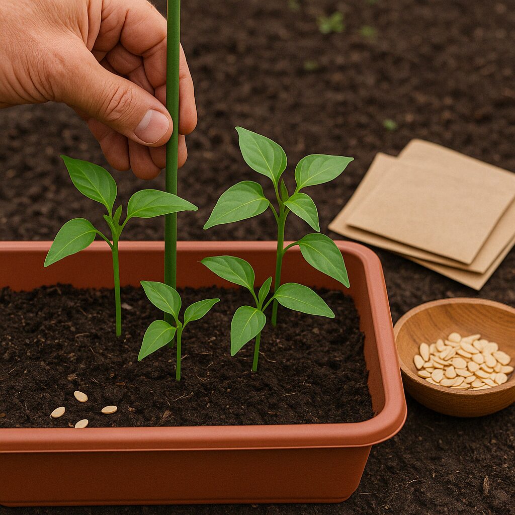 パプリカ種まき時期に合わせた育て方と種の保存法