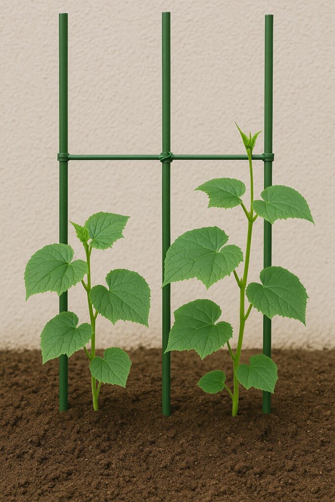 支柱とネットの設置方法と安定させる工夫