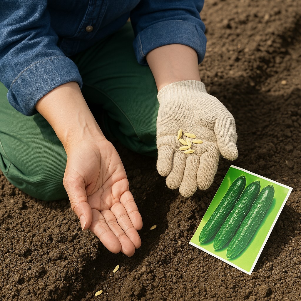 種まきから始めるキュウリの育て方