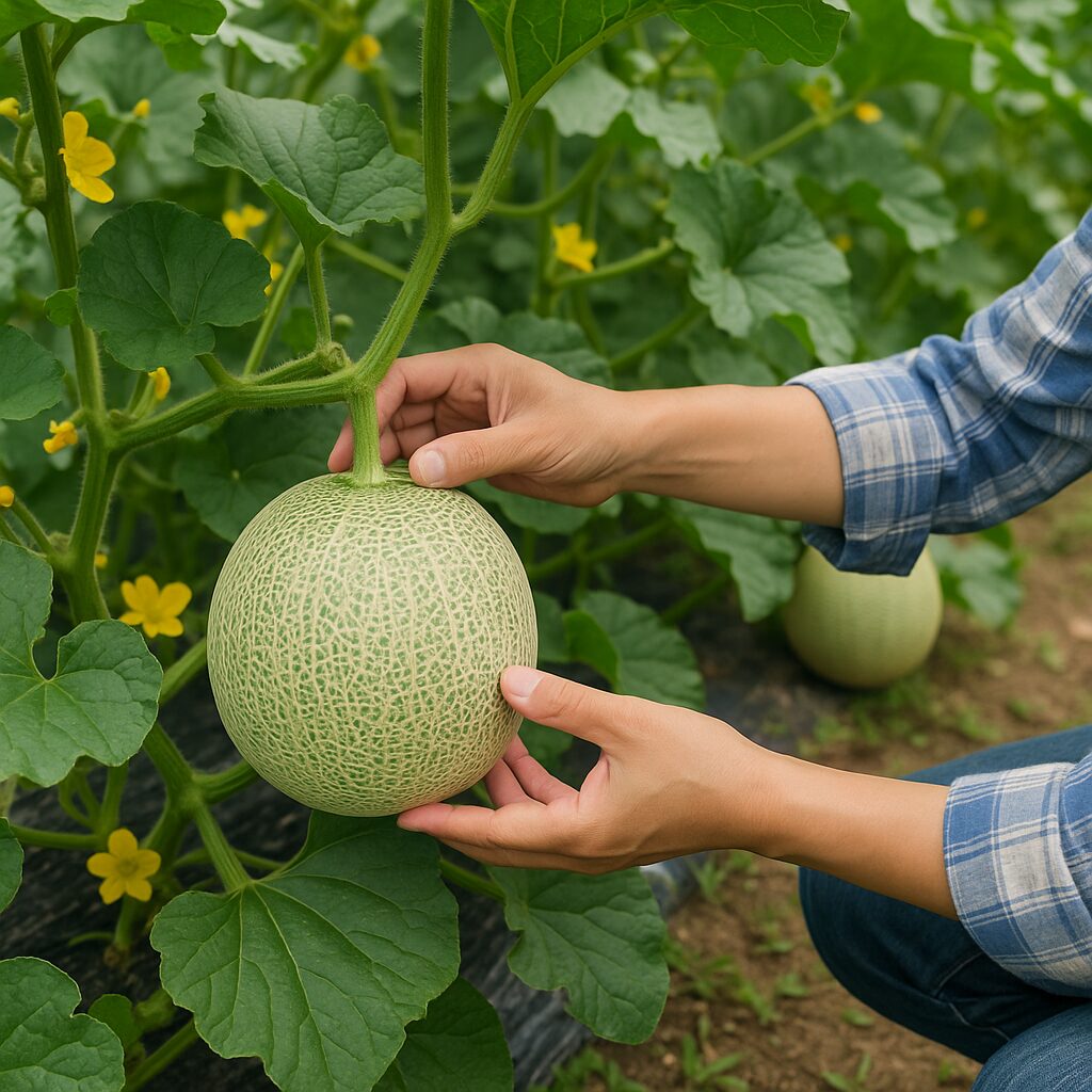 メロン栽培で摘心しないで成功させるための管理と工夫