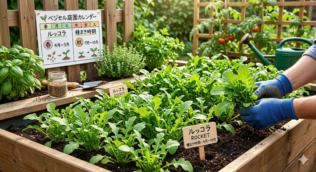 ルッコラの種まき時期を知って家庭菜園を成功させる