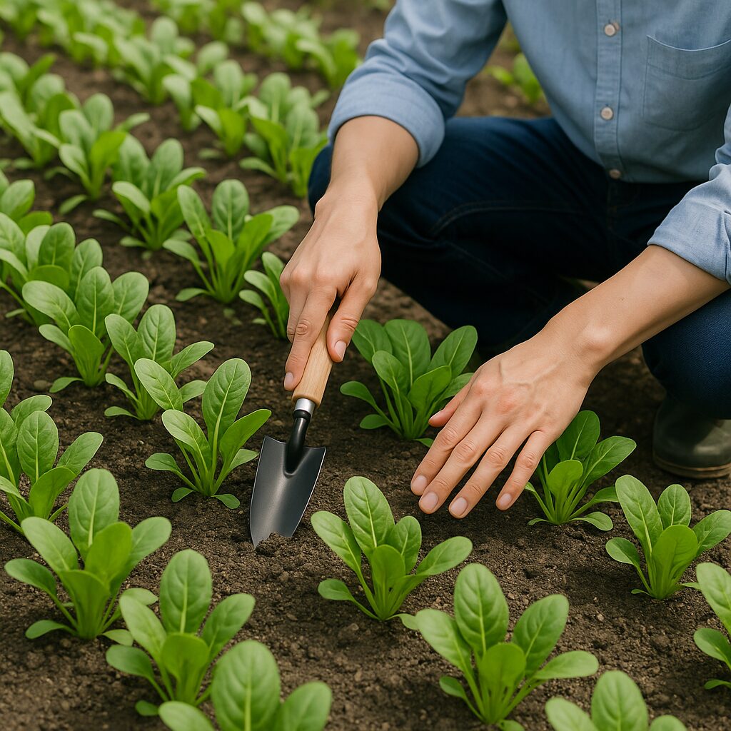 小松菜を間引きしない栽培のメリット