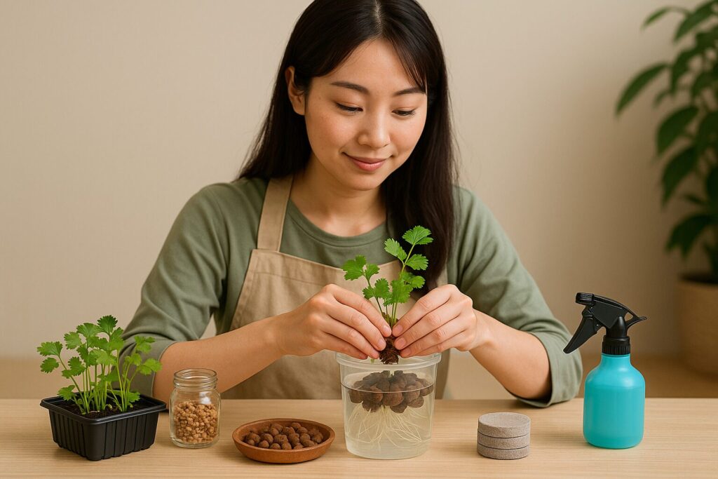 パクチーの水耕栽培を始めるための基本と準備