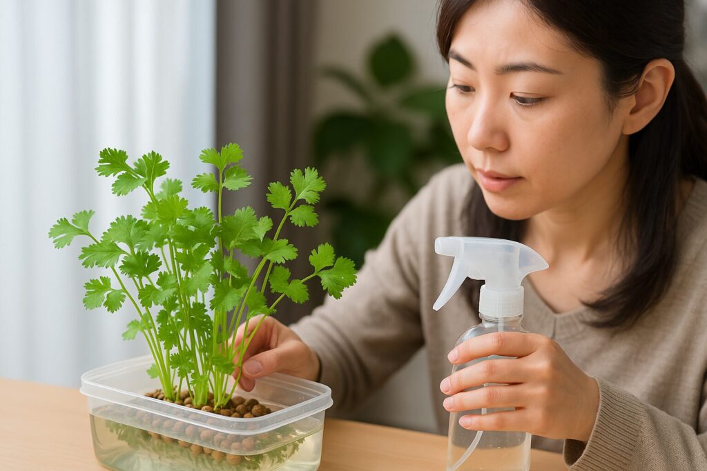 パクチー水耕栽培を成功させる管理とトラブル対策