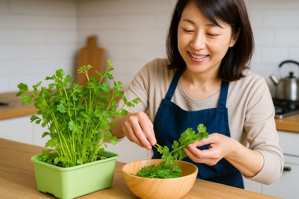 育ちすぎてもおいしく使えるパクチー活用法