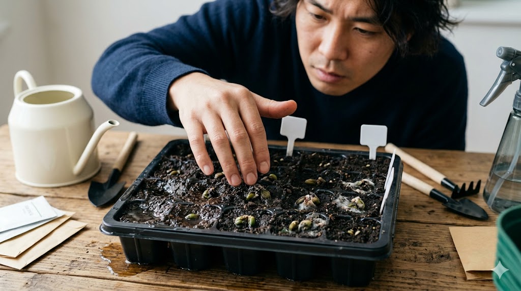 水分の与えすぎによる種子の腐敗