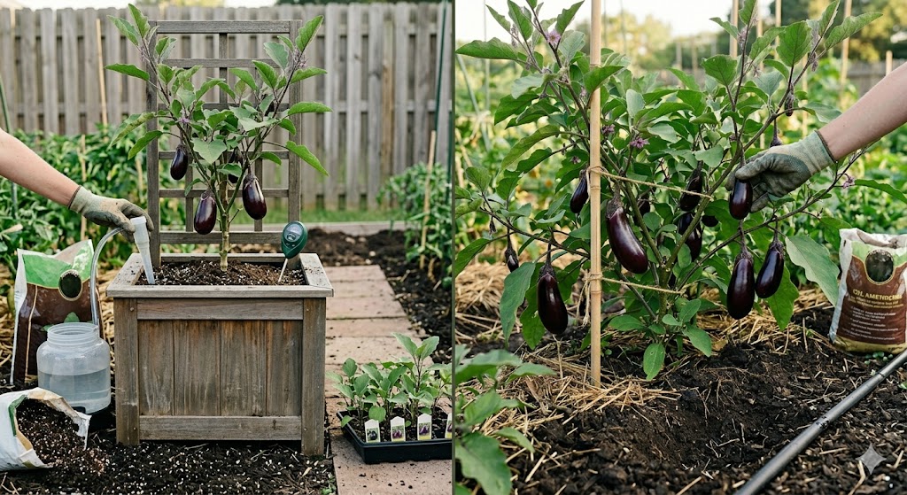 プランターと畑で異なるナスの育て方の重要ポイント