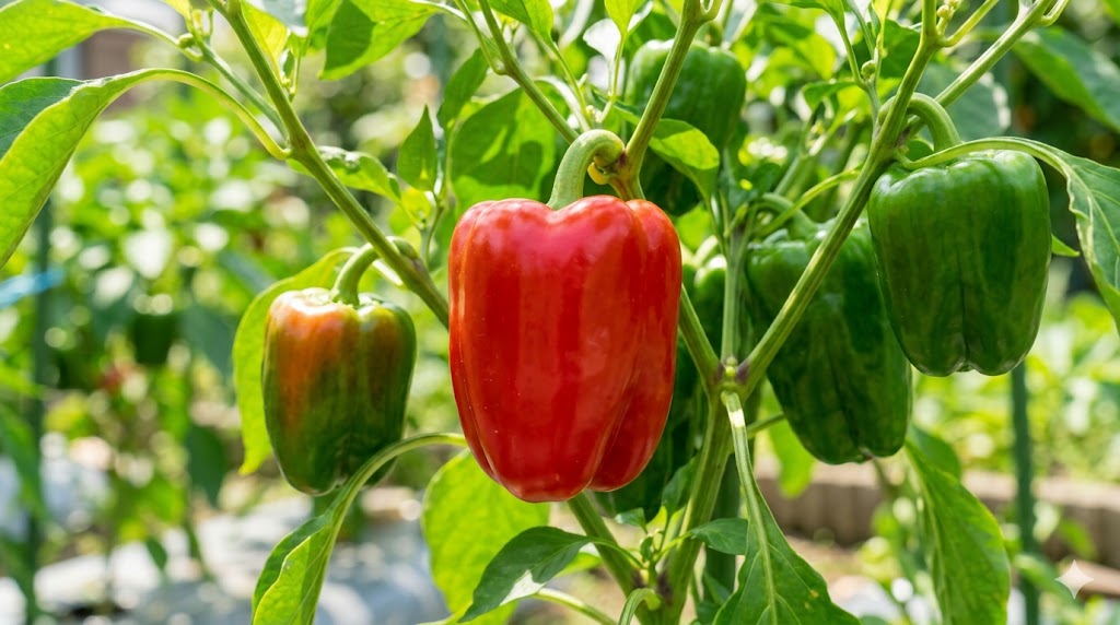 パプリカ栽培で色がつかない原因は？完熟を早める対策と収穫のコツ