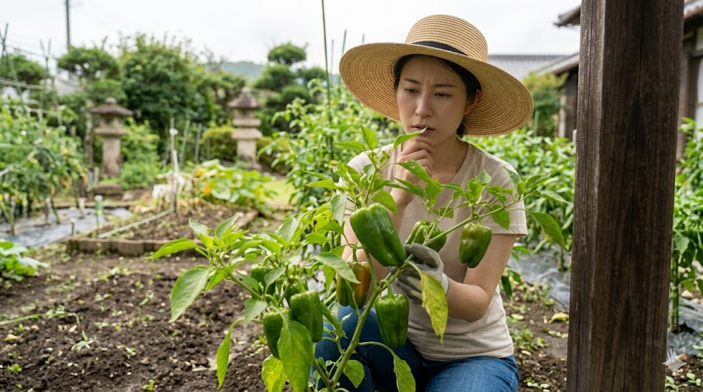 パプリカ栽培で色がつかない主な原因