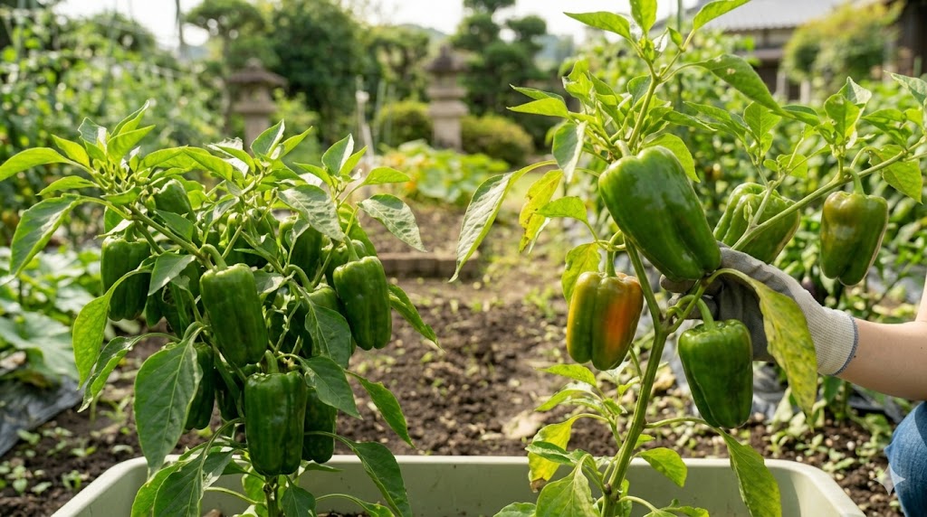 色づくまでの日数はピーマンの3倍